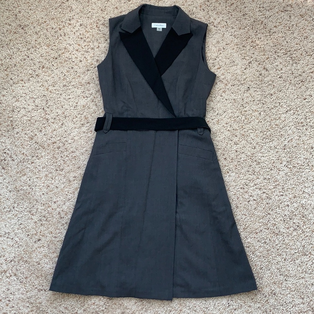 • Calvin Klein double breasted dress •